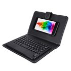 (7 Inch Black With Touch Keyboard)Universal Flip Case With Keyboard Ultra Slim