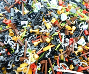 100 NEW LEGO MINIFIG ACCESSORY RANDOM LOT mystery minifigure utensils tools city - Picture 1 of 1