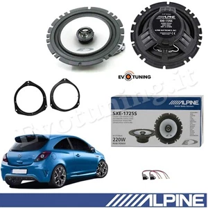 Kit 2 Casse Altoparlanti Anteriori Alpine Sxe1725S per Opel Corsa D E 2006-19 - Foto 1 di 9