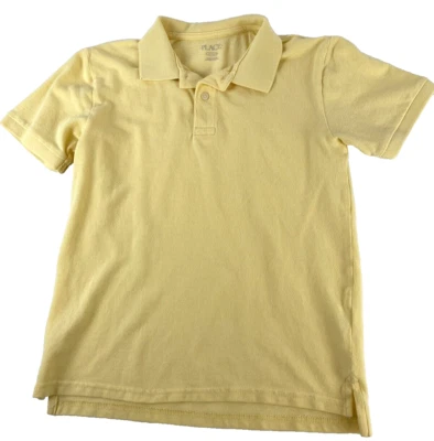the children’s place yellow short sleeve cotton shirt size L 10-12 - Image 1 of 4