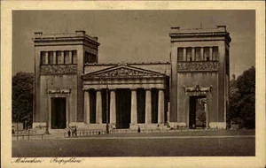 MÜNCHEN Munich Bayern Bavaria 1927 Propylein Säulen Gebäude Bauwerk alte AK - Picture 1 of 2
