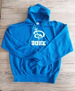 Vtg 90's Duke Blue Devils The Game Hoodie Blue Sweatshirt USA Made Mens XL EUC - Picture 1 of 7