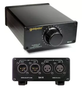 GOLDPOINT SA1X-47 BALANCED STEREO PRECISION LEVEL CONTROL, 47-POSITION, XLR - Picture 1 of 3