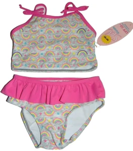 ~¡Bikini arco iris de natación SOL para niñas nuevo con etiquetas! Talla 12 meses súper linda:)~ - Imagen 1 de 2