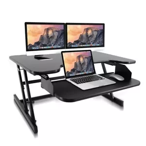 Pyle Computer Laptop Workstation Stand- Height Adjustable, Quick Setup - Picture 1 of 7