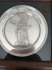 The Danbury Mint Moses by Michelangelo Sterling Silver Plate With Display Case