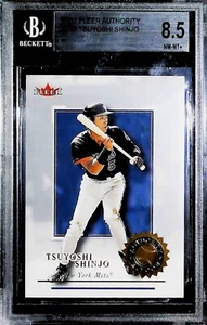 2001 Fleer Authority #107 Tsuyoshi Shinjo 1806/2001 BGS 8.5 NM MT+ Rookie - Picture 1 of 2