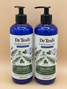 2 PK Dr Teal's Conditioner Purify And Revitalize Tea & Peppermint 16 FL Oz - Picture 1 of 5