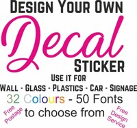 Personalised Wall Sticker Custom Stickers Vinyl Decal Design your Own Quote 