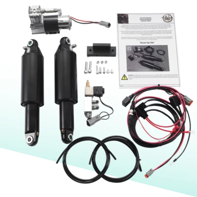 Street Glide Adjustable Air Suspension Shocks ride Fit Harley Touring 2014-2023 Foto 1 de 4
