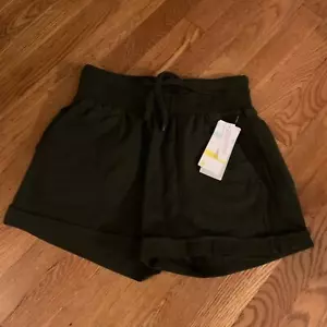 Nordstrom Zella Army grüne Baumwollshorts Größe Small neu mit Etikett - Bild 1 von 7