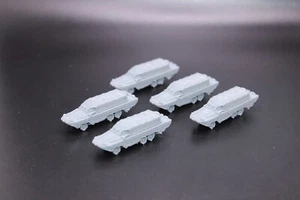 3D Printed 1/200 GMC WWII DUKW Covered x 5 - Picture 1 of 2