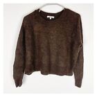 Madewell Elliston Crop Pullover Brown Sweater Size Xs Alpaca Blend