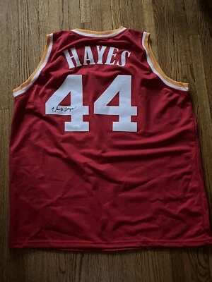 Футболка с автографом Элвина Хейза большая E на заказ сертификат подлинности JSA - Изображение 1 из 2