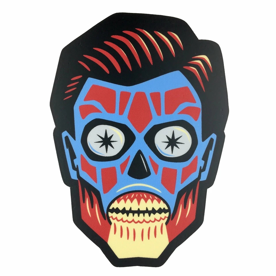 MONSTEROLOGIST They Live alien head movie monster sticker | They Live | pop culture