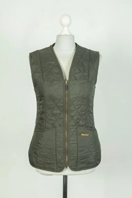 -Women's Barbour Betty Fleece Quilted Olive Vest Liner Gilet Size UK 6 US 2 - Image 1 of 4