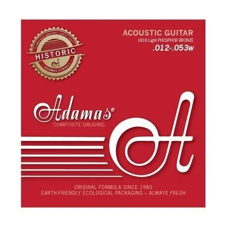 Adamas 1818 Historic Reissue MUTA DI CORDE PER CHITARRA ACUSTICA 12/53 PHOSPHOR