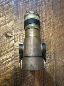 VTG AKRON 1.50 Style 3015 Solid Brass Fire Hose Nozzle 8" 95 GPM 100 PSI Retro - Picture 1 of 7