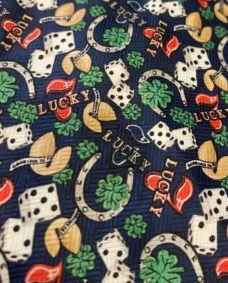 TRAJE TRÉBOLES DE HERRADURA DE LA SUERTE CORBATA DE DISEÑADOR ENVÍO GRATUITO Foto 1 de 4