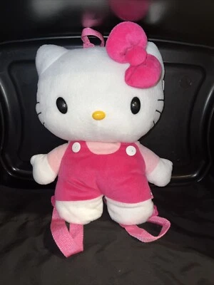 15” Sanrio HELLO KITTY SHAPED Plush Stuffed Animal Backpack W/ Secret Pocket - Изображение 1 из 3