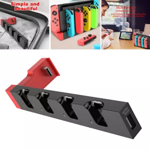 Controller Charger Charging Dock Stand for Nintendo Switch 4 Port Joy-Con Game - Picture 1 of 9