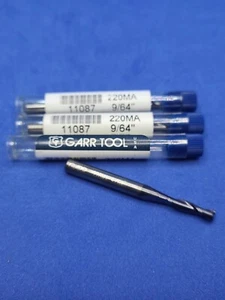 (3) Garr Tool        11087       9/64"        Carbide End Mills - Picture 1 of 3