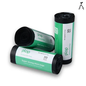 PlopEco® Biodegradable Toilet Bags – Roll of 20 | 30L | Compostable & Leakproof - Picture 1 of 12