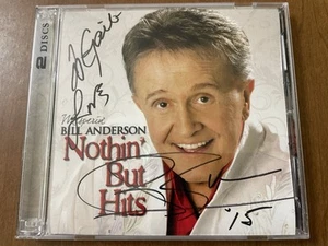 SIGNED Whisperin’ Bill Anderson Nothin’ But Hits 2 CD Lot 2010 TWI Records HTF - Picture 1 of 7