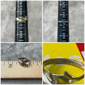 Vintage Sterling Silver Dolphin Ring !! Sz 6.75 !! - Picture 1 of 9