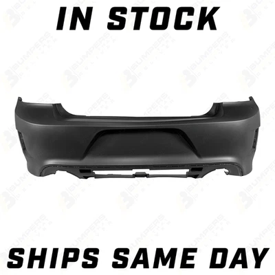 NEW Primered Rear Bumper Cover Fascia for 2015-2023 Dodge Charger w/ Side Vents Foto 1 de 4