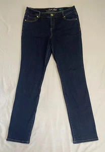 INC Denim Skinny Jeans Curvy Fit Stretch Blue Mid Rise Business Casual 14 - Picture 1 of 13