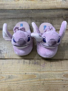 Lilo And Stitch Angel Slippers Pink Kids 11/12 Disney Slip On - Picture 1 of 7