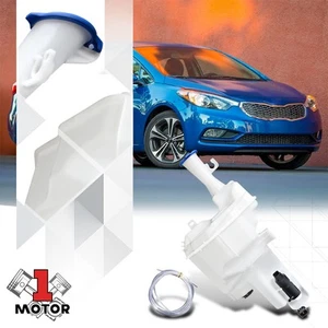 Windshield Washer Reservoir Tank w/Pump+Cap+Sensor for 14-16 Kia Forte KI1288114 - Picture 1 of 5