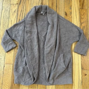 Barefoot Dreams Mujer CozyChic Lite Waffle Cocoon Cardi en Madera a la deriva Talla S/M - Imagen 1 de 5