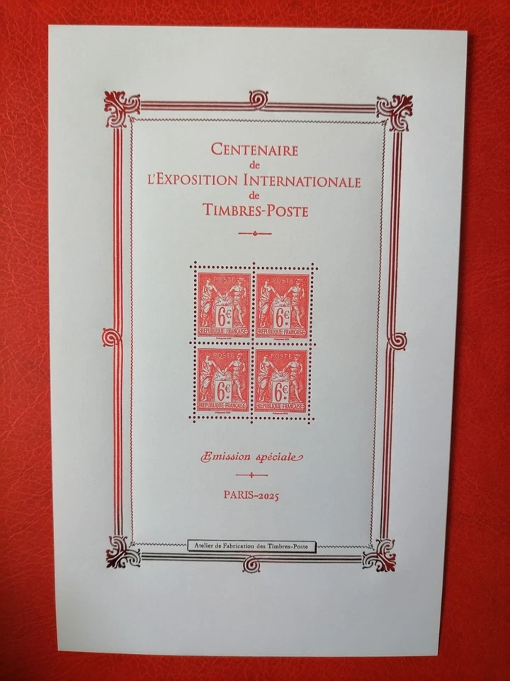 France Neuf ** 2025 Bloc Salon Centenaire Exposition Internationale Timbres - Photo 1/1