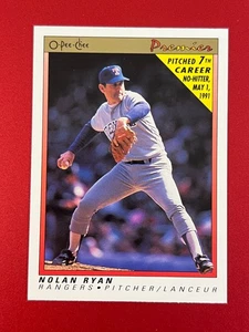 1991 O-Pee-Chee Premier - Nolan Ryan #102 - Imagen 1 de 4