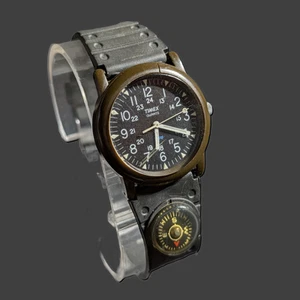 Vintage Timex Field Camper Macgyver Military 24HR Watch Quartz - Picture 1 of 8