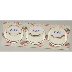 A/C Vent Trim Synergy Green Vinyl "2.3T" Inlay 9p for 2015-16 Mustang [Brushed] - Picture 1 of 5