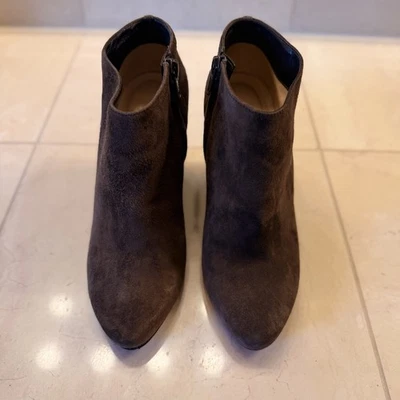 Botas Christian Louboutin Melisa camurça anabela tornozelo 37,5 - Imagem 1 de 4