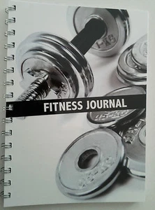 Fitness book journal workout tracker gym diary personal trainer tool 130 pages - Picture 1 of 5