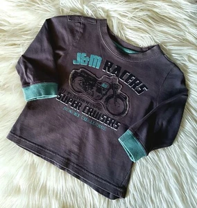 JACK & MILLY - Size 2 boy's long sleeved top motorbike winter - Picture 1 of 3