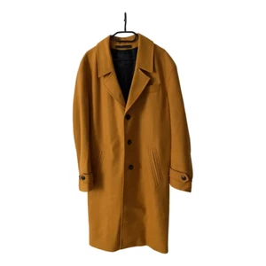 DRYKORN MUSTARD LONG MANTECO WOOL JACKET MANTEAU BRAND NEW WITH STORE TAGS - Picture 1 of 8