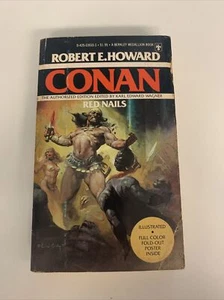 Conan rote Nägel - Robert E. Howard - 1. Berkley Ausgabe 1977 + exklusives Poster - Bild 1 von 12