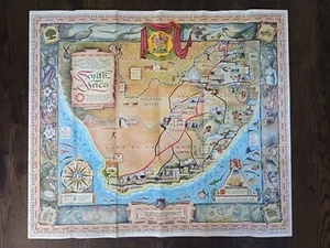 c.1950 South Africa Pictorial Map by Bernard Sargent - Picture 1 of 20