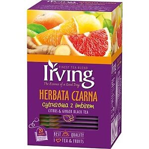 Schwarzer Tee Irving Citrus mit Ingwer 30 g (20x1,5 g)