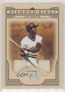 2008 Donruss Threads Diamond Kings Materials /100 Lou Brock #DK-49 HOF
