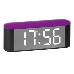 ATLANTA Wecker mit LED-Anzeige Grau / Violett 1133/8 - Bild 1 von 1