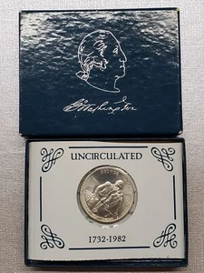 1982-D George Washington 250th Anniversary Silver Half Dollar, Uncirculated - Picture 1 of 4