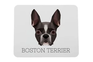 Boston Terriër geometrische onderlegger Art-Dog - Afbeelding 1 van 4