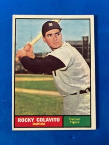 1961 Topps #330 Rocky Colavito, Detroit Tigers,NRMT